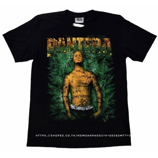 เสื้อยืดผ้าฝ้าย เสื้อยืดวง PANTERA pantera tshirts