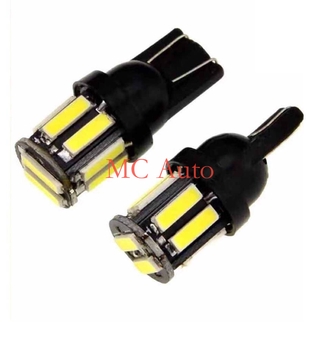 หลอดไฟ T10 LED 10SMD สีขาว สว่างพิเศษ สําหรับรถยนต์ Kereta Motor Moto Lampu