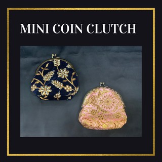 Mini Embroidery Coin Clutch