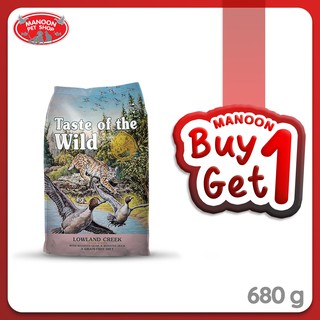 [1FREE1][MANOON] TASTE OF THE WILD Dog Grain-Free Lowland Creek&amp;Quail Duck เทสต์ ออฟ เดอะ ไวลด์ รสนกกระทาย่าง&amp;เป็ด 680g