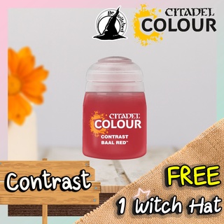 (Contrast) BAAL RED Citadel Paint แถมฟรี 1 Witch Hat