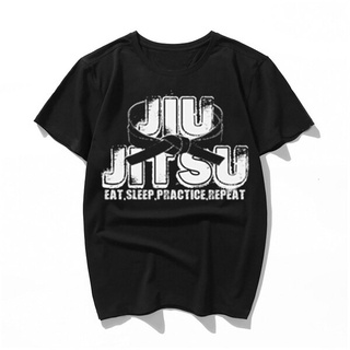 [COD]เสื้อยืด ผ้าฝ้าย พิมพ์ลายกราฟฟิค jiu jitsu สีดํา สไตล์เกาหลี สําหรับผู้ชาย