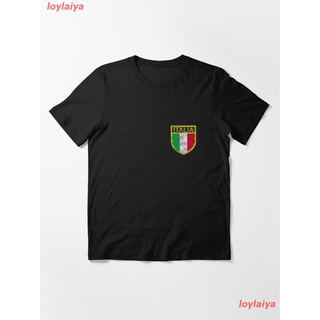 Vintage Italia Essential T-Shirt เสื้อยืดผู้ชาย ลายการ์ตูนพิมพ์ลายเสื้อลายการ์ตูนผู้หญิง คอกลม สินค้าพร้อมส่ง