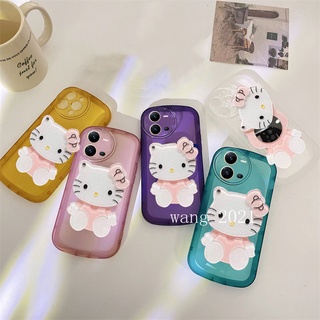 2022 Hot Selling Casing VIVO V25 5G เคส Phone Case New Color Transparent Lens Protection Case with Makeup Mirror Soft Cover เคสโทรศัพท์