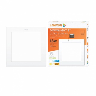 LAMPTAN โคมดาวน์ไลท์ฝังฝ้า LED แสงเดย์ไลท์ รุ่นอัลตร้าสลิม อลูมิเนียม Downlight Ultra Slim Alu Sq