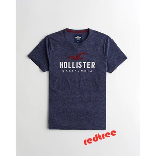 [S-5XL]Hollister เสื้อยืด คอกลม ผ้าฝ้าย สําหรับผู้ชาย  เสื้อยืดผู้ชาย เสื้อยืด men t-shirt