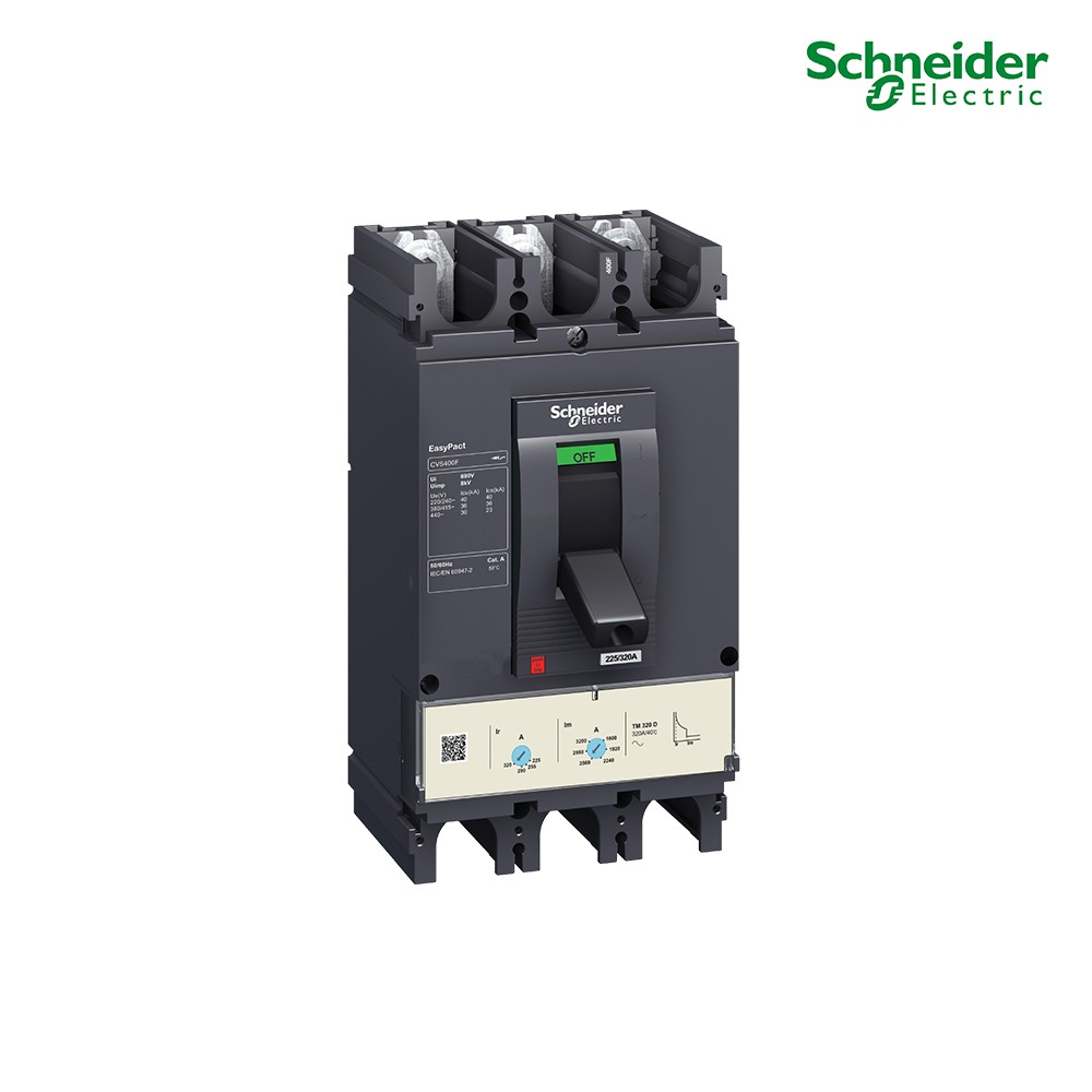 Schneider  Circuit breaker CVS400F, 36 kA at 415 VAC, 320 A  TM-D trip unit, 3P_LV540305 | PlugOn