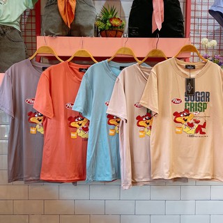 เสื้อยืด โพลีเอสเตอร์ ลาย SUGAR CRISP สวยมาก