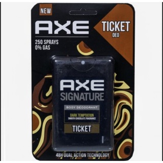 AXE SIGNATURE BODY DEODORANT DARK TEMPTATION SMOOTH CHOCOLATE FRAGRANCE TICKET 17ML