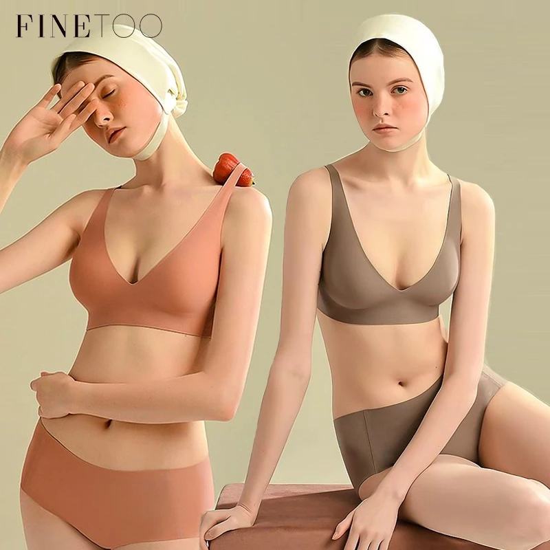 Finetoo Japanese Suji Bra ชุดชั้นใน เสื้อชั้นใน ไร้รอยต่อ ดันทรง เซ็กซี่ พลัสไซส์ สําหรับผู้หญิง