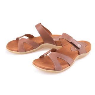 Dortmuend F-Series JF128 008-000 Tan "Flats &amp; Comfort" รองเท้าสุขภาพ ที่มิดโซลรองรับทุกโค้งเว้าของอุ้งเท้า
