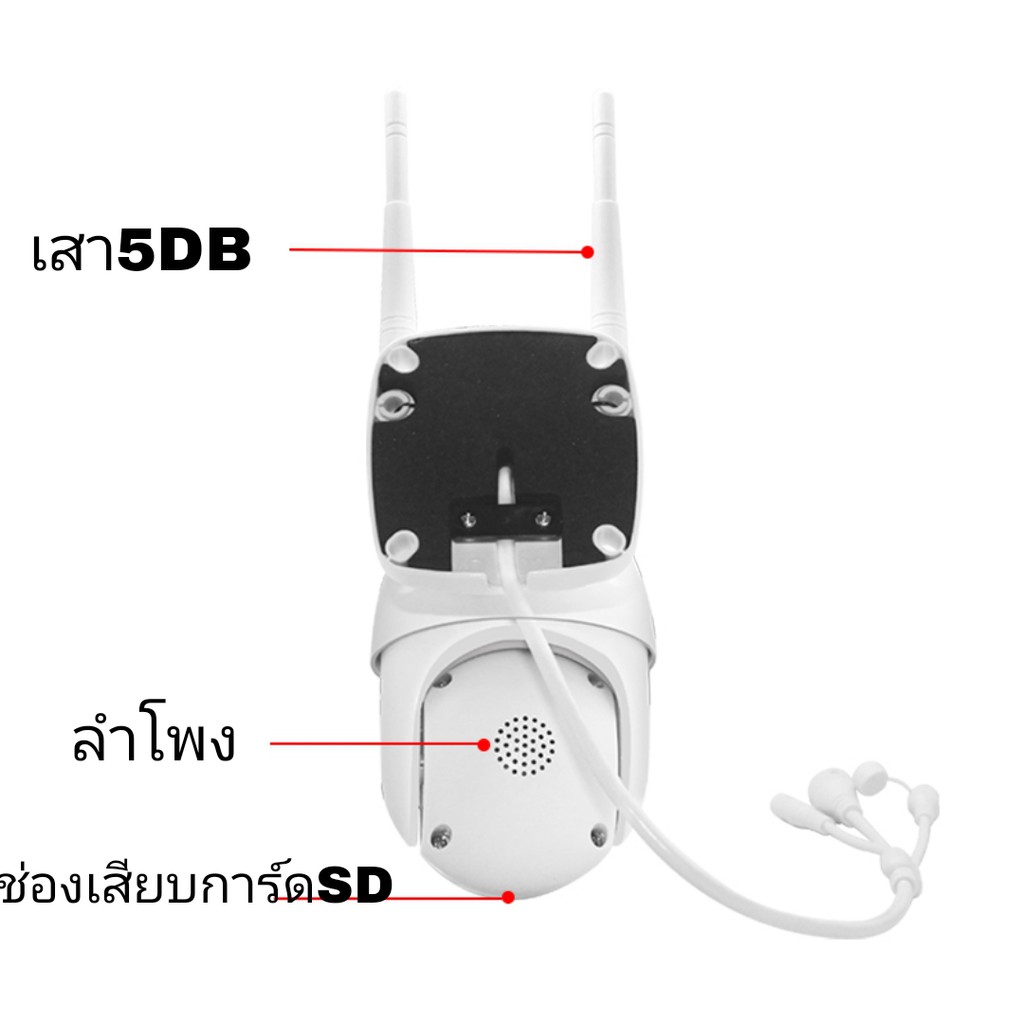 YooSee กล้องวงจรปิดไร้สาย 5MP WIFI กล้องวงจรปิดในบ้าน ดูผ่านโทรศัพท์ ควบคุมระยะไกล เทคโนโลยีอินฟราเรด ตรวจจับด้วยอิ