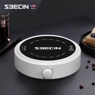 SEECIN เครื่องทำความร้อนเซรามิกไฟฟ้า 800 W สำหรับต้มกาแฟ อุ่นอาหาร