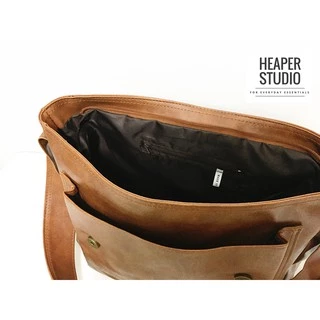 HEAPER ROSS กระเป๋าหนัง PU คุณภาพ สะพายข้าง ใส่ A4 โน้ตบุ้ค14นิ้ว crossbody business bag