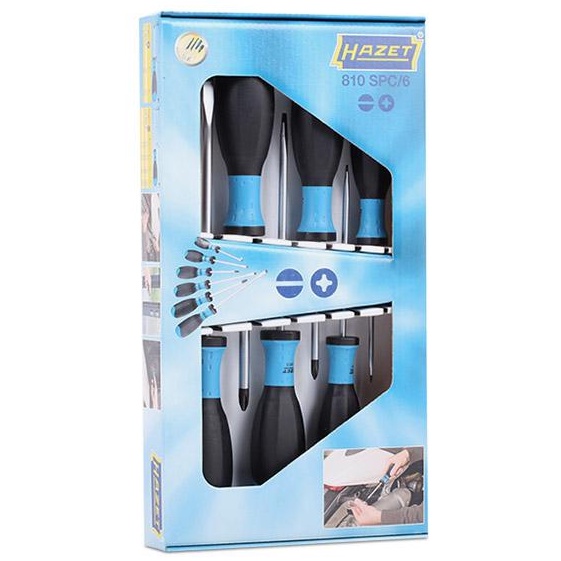 ชุดไขควง HAZET 810SPC/6 ชุด 6 ชิ้น