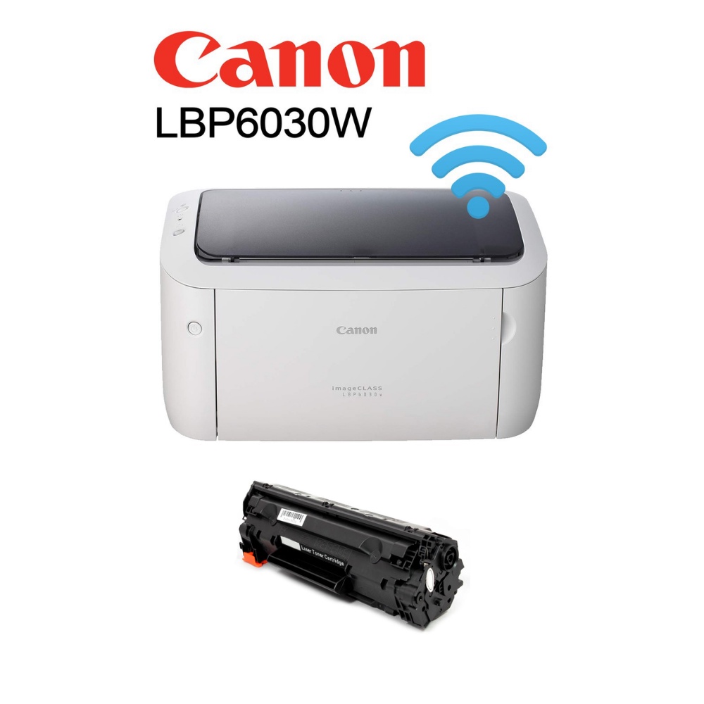 Canon Laser LBP6030w รุ่นนี้มีWiFiเครื่องใหม่พร้อมตลับหมึกแท้ในตัวพร้อม ...