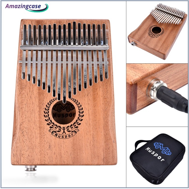 Muspor 17 Keys EQ Kalimba Mbira Mahogany Thumb Piano Finger Percussion ...