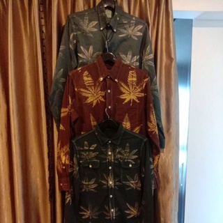 เชิ้ตUsกัดสีกัดลาย แขนยาว งานแรร์สั่งทำเอง