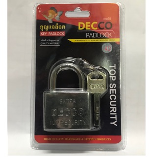 DECCO กุญแจหูสั้น 40 mm.