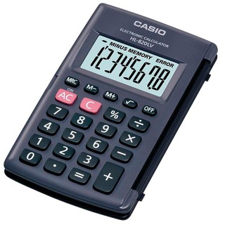 เครื่องคิดเลข สีดำ คาสิโอ HL-820LV Casio Black Calculator HL-820LV