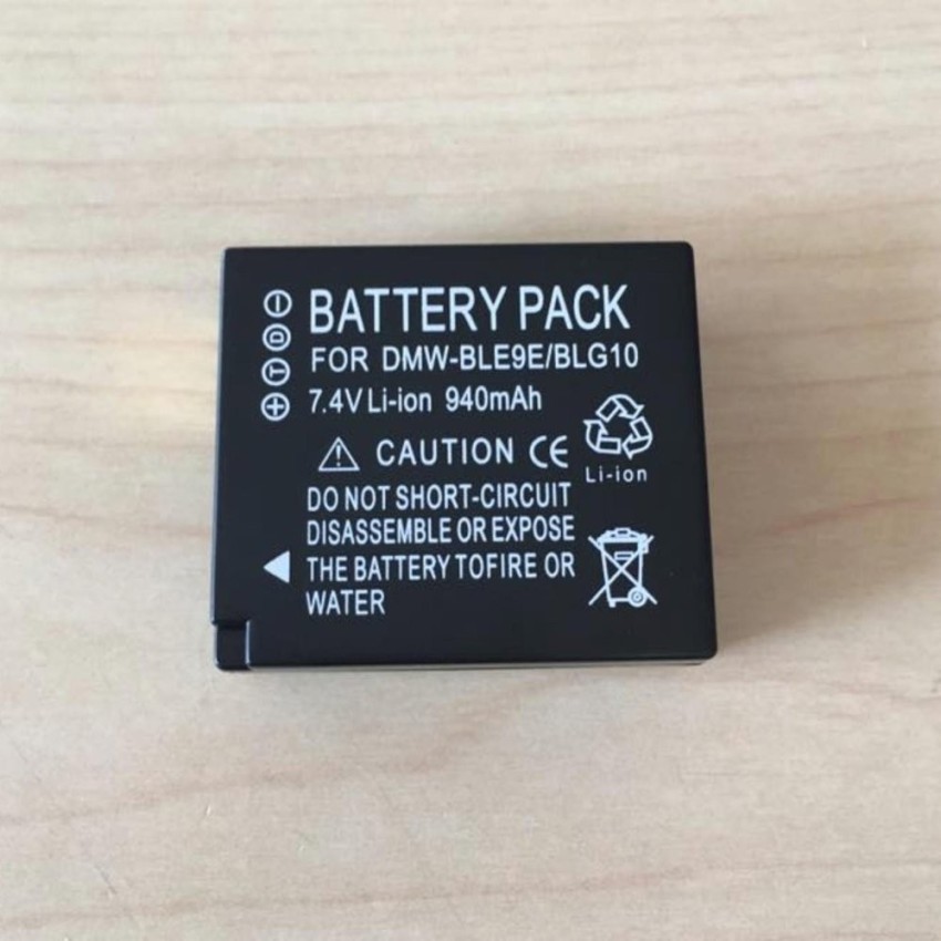 Replacement Battery DMW- BLE9E/BLG10 Li-ion type 940mah with info chip for Panasonic Lumix DMC-GX80 