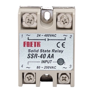 Solid state relay SSR-40 AA โซลิตสเตตรีเลย์ AC-AC พร่อมส่งรับประกัน​7วันของใหม่มือ1