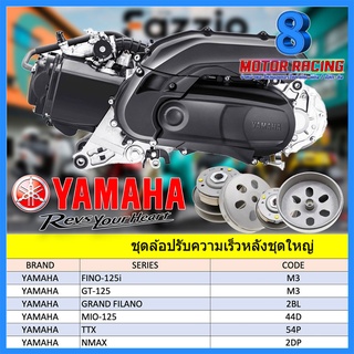 ล้อขับสายพานหลังชุดใหญ่ YAMAHA มีหลายรุ่น FINO125i GT-125 GRAND FILANO MIO125 NOUVO-135 NMAX AEROX
