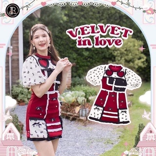 ❤️‍🔥ลิมิเตดมาแล้ว❤️‍🔥Limited Velvet in love : BLT มินิเดรสลิมิเตด ใส่สวยมาก