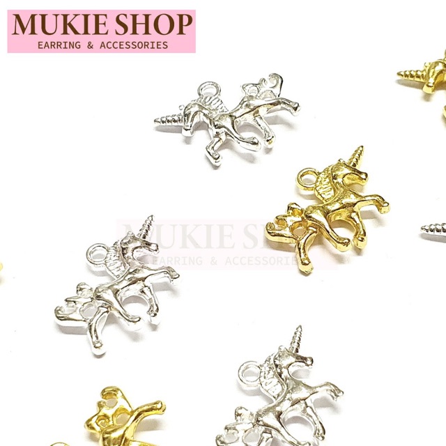 Mukie shop DIY จี้ จี้ยูนิคอร์น จี้ห้อย สร้อย กำไลข้อมือ มุกี้ ช้อป