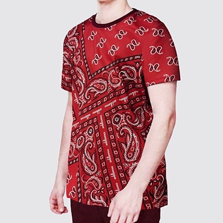 MUUNIQUE T-shirt เสื้อยืด รุ่น Paisley Red T-S272