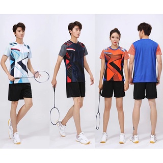 เสื้อเชิ้ตแบดมินตัน สําหรับผู้ชาย XS-4XL 227A#เสื้อกีฬาแบดมินตัน กางเกงขาสั้น สําหรับผู้ใหญ่