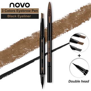 2 in 1 NOVO-Double-Head-Eyebrow-Pencil-Eye waterproof