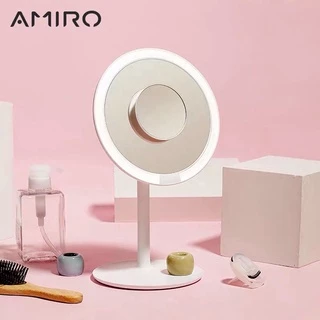 AMiro 5X magnifying mirror（White）กระจกแต่งหน้า แบบตั้งโต๊ะ สไตล์มินิมอล แบบขยาย5เท่า ใช้กับMINI2 &O2