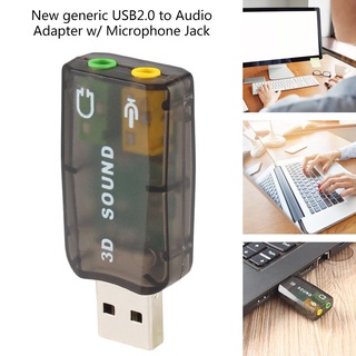 อะแดปเตอร์แปลงแจ็คไมโครโฟนหูฟัง Usb2.0