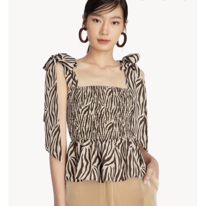 เสื้อลายเสื้อ ม้าลาย Pomelo Shopee Thailand