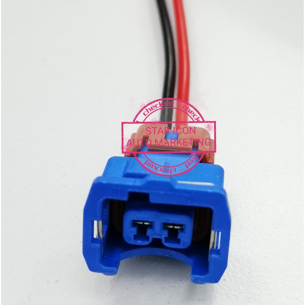 Mitsubishi 4G92 Mivec Intake Air Temperature IAT Sensor Socket Connector 2 PIN