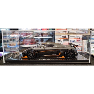 FrontiArt Model 1/18 : F042-13 Koenigsegg Agera RS HM Carbon/Orange Stripe