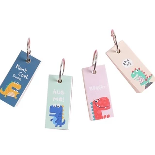 สมุดจดศัพท์พร้อมห่วง จดสูตร จดคำศัพท์ Flash card แบบห่วง จดคำศัพท์