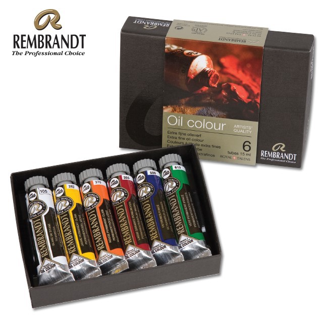 Rembrandt oil colours set basic 6 / basic 10 / portrait 10 / landscape 10 I ชุดสีน้ำมัน