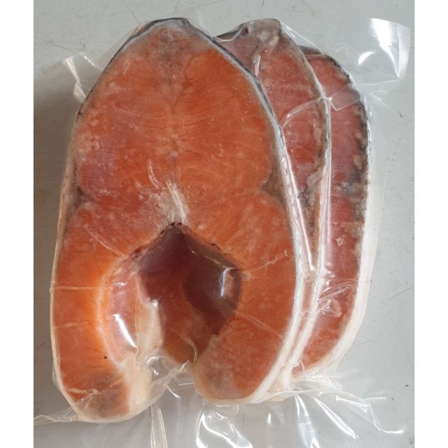 Sale !! แซลมอนเสต็ก ชิ้นหนา 450-520กรัม 3-4ชิ้น #Salmon #Steak #defresh #ดีเฟรช #แซลมอน