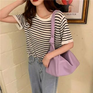 🍇พร้อมส่ง🍇กระเป๋าสะพายไหล่ hobo bag (B007)