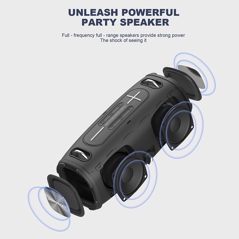 🔥HOPESTAR H53 / H50(งานแท้ 100%) ลำโพงบลูทู ธ เบสหนักกันละอองน้ำเป็นได้ต่อบลูทู ธ ได้ทุกเวอร์ชั่นแจ๊คและเฟลชไดว์ Party