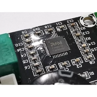 บอร์ดเครื่องขยายเสียง 2Ch. 15+15W chip PAM8610 Supply 12Volt DC 3A.