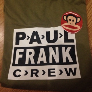 เสื้อยืด Paulfrank Crew สีเขียวขี้ม้า ของแท้ 💯 เปอร์เซ็นต์ ‼️