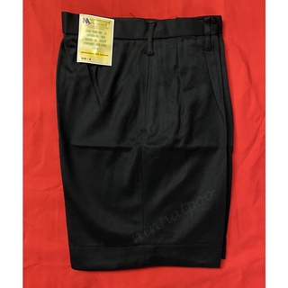 กางเกงนักเรียน สีดำ ผ้าเสิท (หนา) เอว 25 ถึง 35 นิ้ว ค้างสต็อก