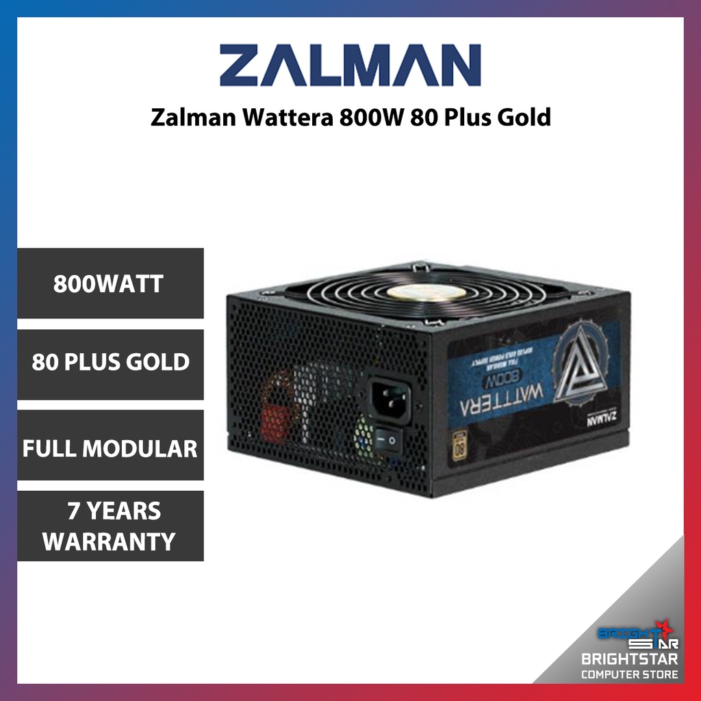 Psu / ZALMAN WATTERA / 800W / 80 PLUS GOLD / FULL MODULAR