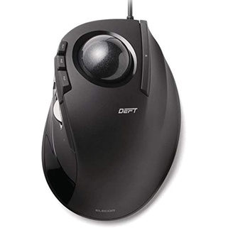[🗻ส่งตรงจากญี่ปุ่น✈]Elecom Trackball Mouse นิ้วชี้ 8 ปุ่ม Tilt Function Wired Black M-DT1URBK