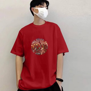 🔥 พร้อมส่ง 🔥 ใส่เสื้อยืดผู้ชายใส่สบาย 👕 เสื้อยืดคอกลมพิมพ์ลายผู้ชาย เทรนด์ใหม่ เสื้อยืดผู้ชาย