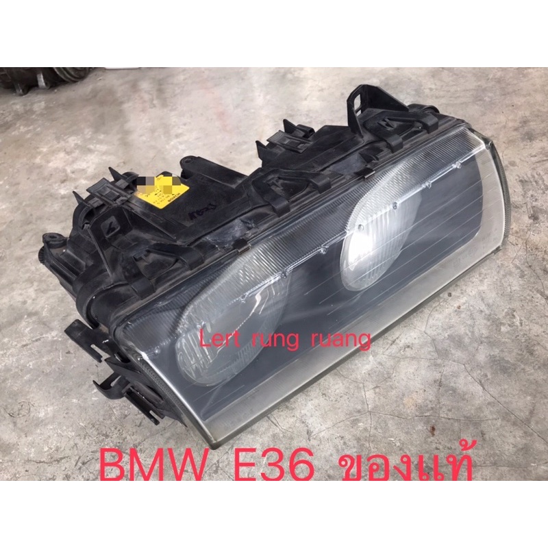 ของเเท้!! ไฟหน้า  bmw e36 compact ไฟหน้า e36 2ประตูไฟหน้า318i  ไฟหน้า323i