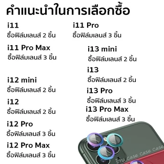 ฟิล์มกล้องสำหรับ iphone 17 Pro Max Air 16 15 Plus 14 13 12 ไอโฟน11 ฟิล์มหลัง กระจกกล้อง กล้องหลัง ฟิล์ม เลนส์กล้อง